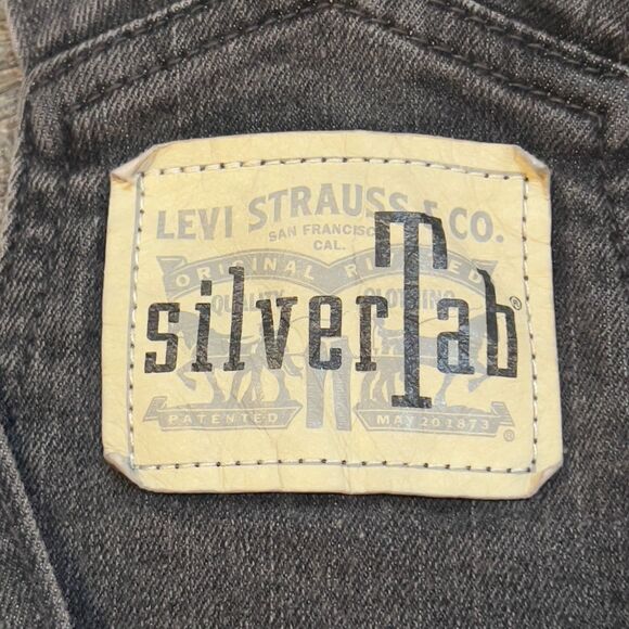 Vintage Y2K Levi's Grey Black Dungarees Overalls - Kids Size 14 REG - Picture 3 of 8